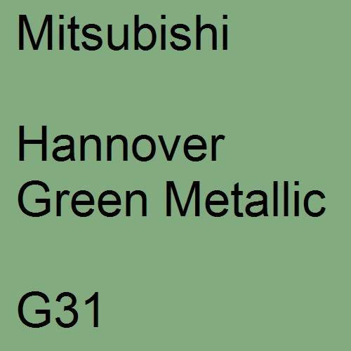 Mitsubishi, Hannover Green Metallic, G31.